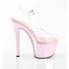 Pleaser - SKY308CHRS Ankle strap sandal - Transparent/Pink Product image